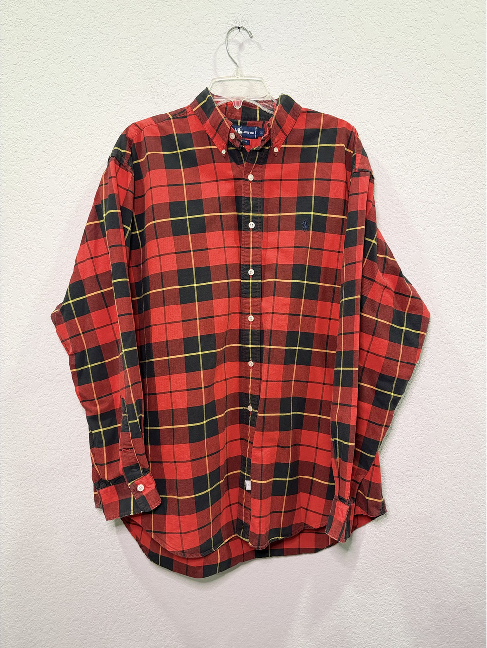 Ralph Lauren Flannel Button Down Shirt - XL